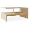 Image de vidaXL Table basse en aggloméré 90 x 59 x 42 cm Chêne