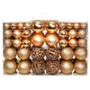 Image de vidaXL 100x Boules de Noël Rose/Doré Ornements Sapin Arbre Décor Fête Maison