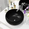 Image de Lavabo rond Céramique Noir 40 x 15 cm