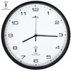 Image de vidaXL Horloge Murale Radioguidée Mouvement à Quartz Blanc et Noir Cuisine Salon 50617