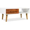 Image de vidaXL Table basse Bois d'acacia massif 90 x 50 x 40 cm