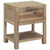Image de Table de chevet avec tiroir 40x30x48 cm Bois d acacia solide