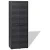 Image de vidaXL Abri de Jardin Meuble de Rangement avec 1/2/3/4 Étagères Noir/Noir et Gris 3 Shelves Noir