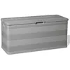 Image de Boîte de rangement de jardin gris 117x45x56 cm
