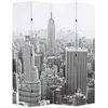 Image de Cloison de séparation - vidaXL - New York - 160x170 cm - Noir et blanc - Bois massif