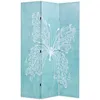 Image de vidaXL Kamerscherm inklapbaar vlinder 120x170 cm blauw245885