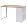 Image de Table d'écriture 120 x 60 x 75 cm chêne et blanc