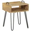 Image de Table de chevet Bois de manguier massif 40x34x47 cm