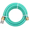 Image de vidaXL Zuigslang met messing koppelingen 15 m 25 mm groen142887