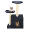 Image de vidaXL Arbre à chat avec griffoirs en sisal 60cm Bleu foncé