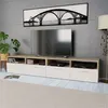 Image de Meubles TV 2 pcs Bois d'ingénierie 95x35x36 cm Chêne et blanc