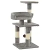 Image de vidaXL Arbre à chat avec griffoirs en sisal 65 cm Gris
