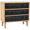 Image de vidaXL Armoire à tiroirs bois de sapin massif 80 x 36 x 75 cm