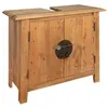Image de Meuble lavabo de salle de bains pin massif 70x32x63 cm
