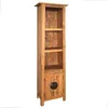 Image de Meuble de salle de bain autoportant Bois pin massif 48x32x170cm