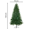 Image de Arbre de Noël artificiel - Avec des aiguilles réalistes - 150 cm - vert - Vidaxl