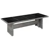 Image de Table a manger fixe sans tiroir en.casa 8 personnes en resine tressee 240 x 90 cm