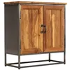 Image de vidaXL Buffet Teck recyclé et acier 65 x 30 x 70 cm