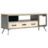 Image de vidaXL Tv-meubel 120x30x45 cm massief mangohout en staal246282