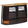 Image de vidaXL Buffet en forme de camion Bois de manguier massif Gris foncé