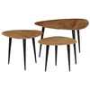 Image de Tables basses 3 pcs Bois d acacia massif