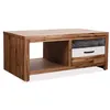 Image de vidaXL Table basse Bois d'acacia massif 90 x 50 x 37,5 cm