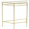 Image de vidaXL Bijzettafel in vintage stijl 87x34x73 cm metaal goud245934