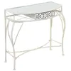 Image de vidaXL Bijzettafel Franse stijl 82x39x76 cm metaal wit245935