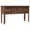 Image de vidaXL Wandtafel 131x35,5x75 cm massief vurenhout bruin246121