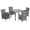 Image de Salon de jardin en.casa polyethylene 4 personnes 5 pieces
