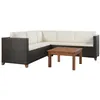 Image de Salon de jardin Vidaxl polyethylene beige 3 pieces 60 x 60 x 62 5 personnes