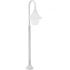 Image de vidaXL Lampadaire de jardin E27 120 cm Aluminium Blanc