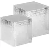 Image de vidaXL 2x Table Basse Argenté Aluminium Table de Canapé Salon Séjour Meuble 246504