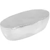 Image de vidaXL Table basse martelée Argenté 100 x 50 x 28 cm Aluminium