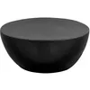 Image de vidaXL Salontafel 70x30 cm gehamerd aluminium zwart246510