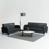 Image de Ensemble de canapés 2 pcs cuir synthétique noir