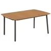 Image de Table de jardin 150 x 90 x 72 cm Bois d acacia solide et acier