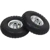 Image de Roue de diable - vidaXL - Lot de 2 - Caoutchouc - 260 x 83 mm - Increvables