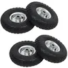 Image de Roue de diable - vidaXL - 4 pcs - Caoutchouc increvable - 260 x 83 mm - Charge 100 kg