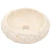 Image de vidaXL Évier 40 x 12 cm Marbre Crème
