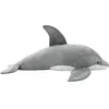 Image de vidaXL Daauphin en peluche Gris