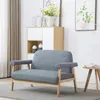 Image de vidaXL Canapé à 2 places Tissu Gris clair