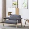 Image de Canapé à 2 places Tissu Gris foncé