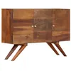 Image de Buffet Bois recyclé massif 110x30x75 cm Marron