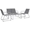 Image de Salon de jardin VIDAXL Acier 4 personnes 4 pieces