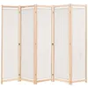 Image de Cloison de séparation 5 panneaux Crème 200 x 170 x 4 cm Tissu
