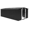 Image de vidaXL Abri de jardin 257x489x181 cm Métal Anthracite 143350