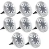 Image de Lampe solaire au sol 8 pcs Lumières LED blanches