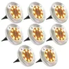 Image de vidaXL 8x Lampe Solaire de Sol Lumière LED Blanc Chaud Éclairage de Jardin 44417
