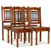 Image de Chaises à manger lot de 4 bois massif classique